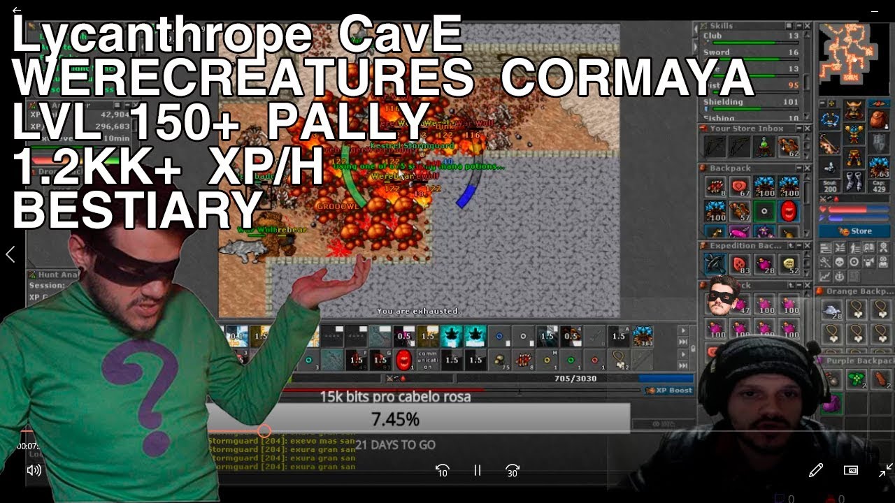 Tibia, Cormaya Dwarf Cave, Knights 30+