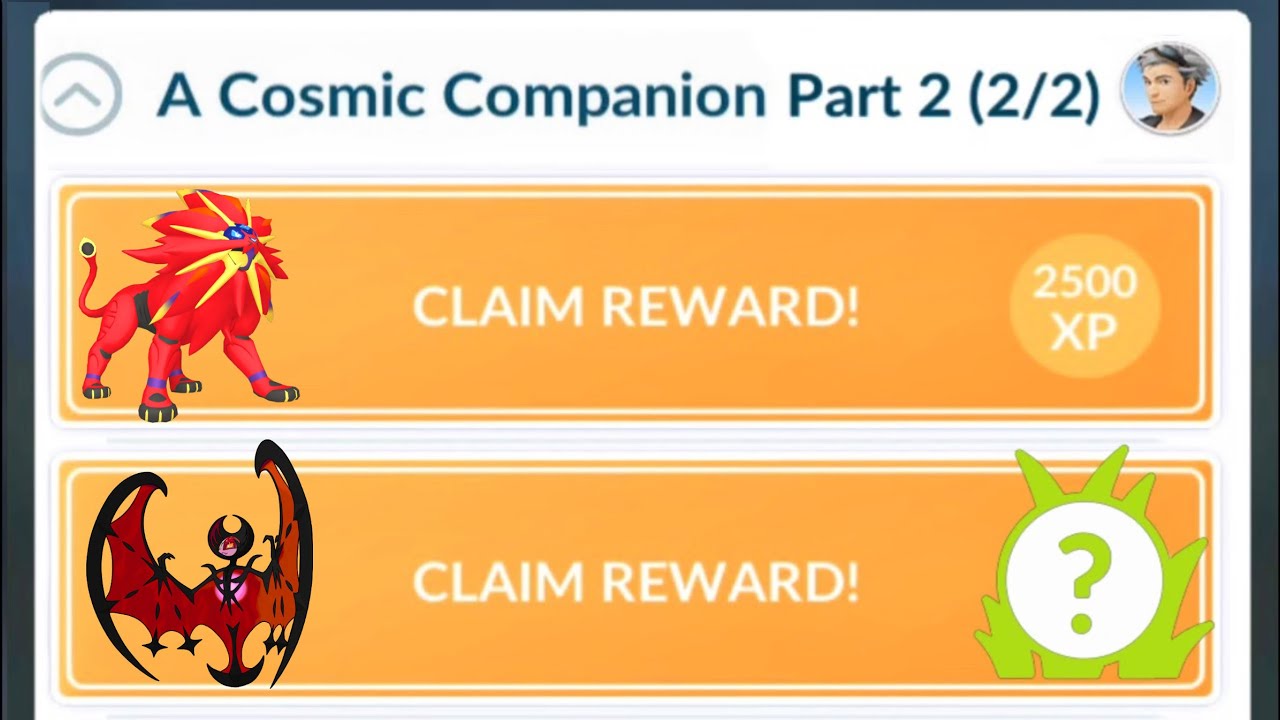 pokemon go cosmic companion special research tasks and rewards