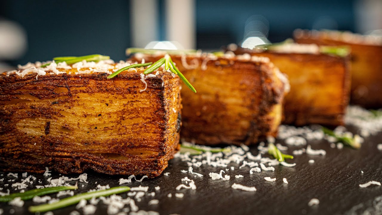 A melhor receita de batata que já provei!... Batata mil folhas