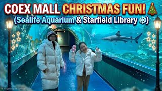 Christmas at COEX Mall: SpongeBob Aquarium &amp; Starfield Library Magic!