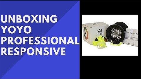 Yoyo Unboxing -Yoyo King Black Mesmerize Professional Responsive Ball Bearing Axle and Extra String