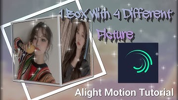 BOX WITH FOUR DIFFERENT PICTURE ( AE INSPIRED ) ON ALIGHT MOTION | PH TUTORIAL