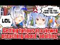 【hololive clip】SNAPS at "Manner Police"! Pekora getting furious at a preachy viewer.【eng/sub】 thumbnail