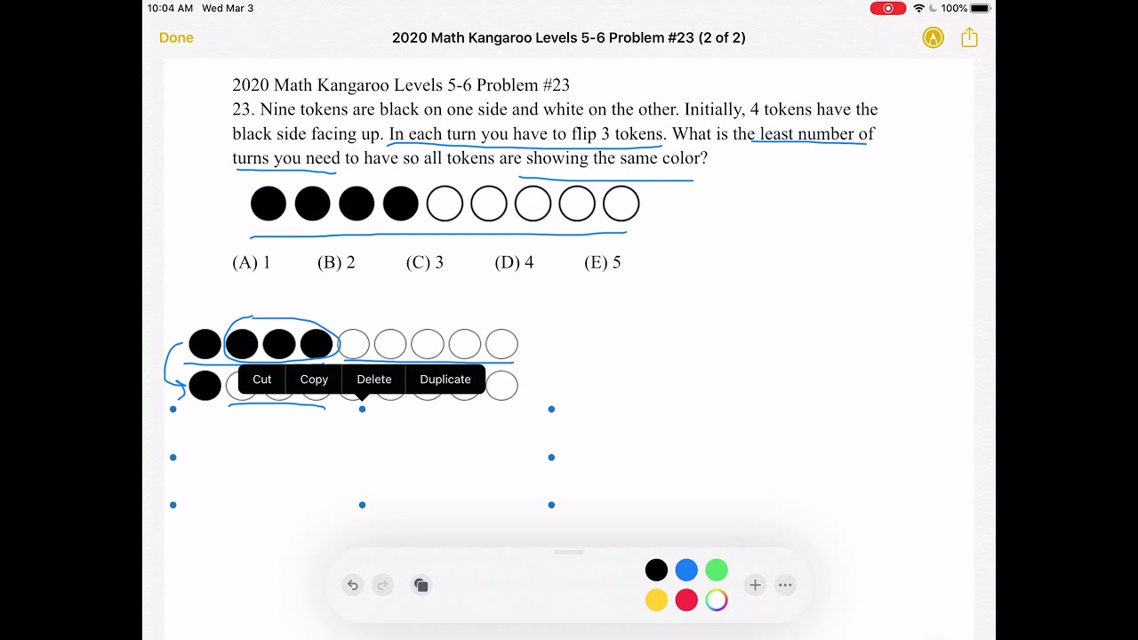 2020 Math Kangaroo Levels 5-6 Problem #23 - YouTube