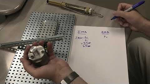 POE  IMA and AMA Calculations of a First Class Lever
