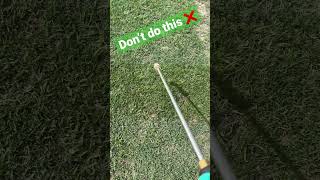 Quick tip when spraying weeds in your lawn ⛳ #golfcourselawn #lawnmaintenance