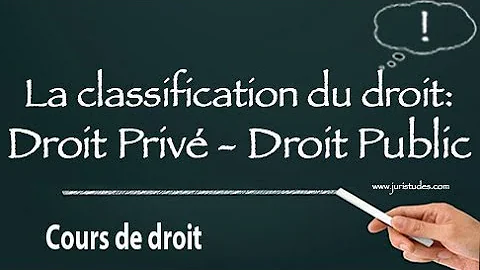 Quelles sont les branches du droit public ?