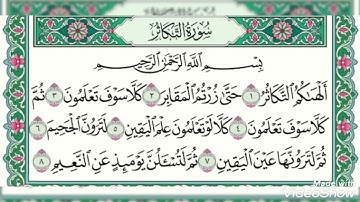 سورة التكاثر بصوت الشيخ ابراهيم الحق