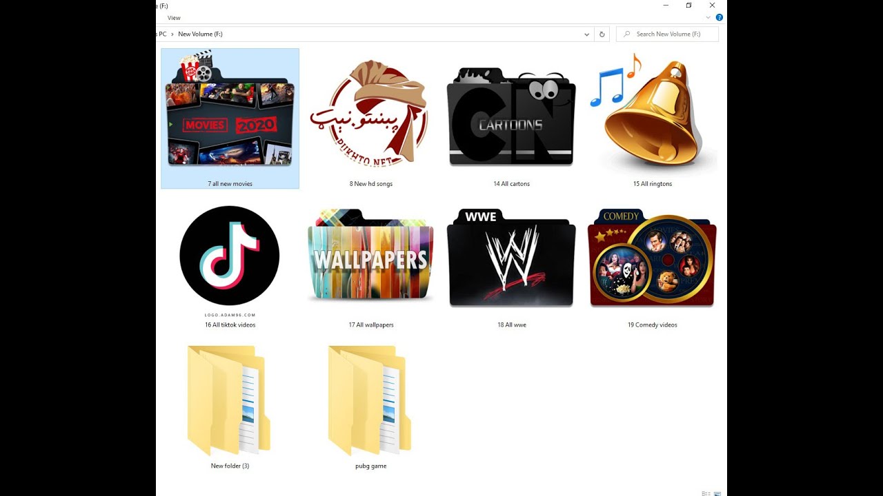 How to change folder icon Permanently / Customize Movies folder For ...