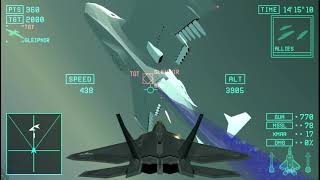 Ace Combat X Skies of Deception HD - White Bird II - Arkbird Mod - 1080p60.