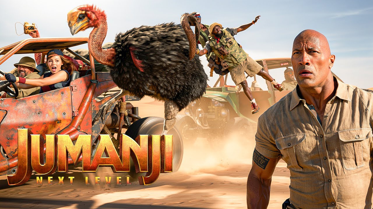 Jumanji Next Level: Ostrich Ke Jhund Ka Hamla | Best Action Scene | Dwayne Johnson | Kevin Hart |