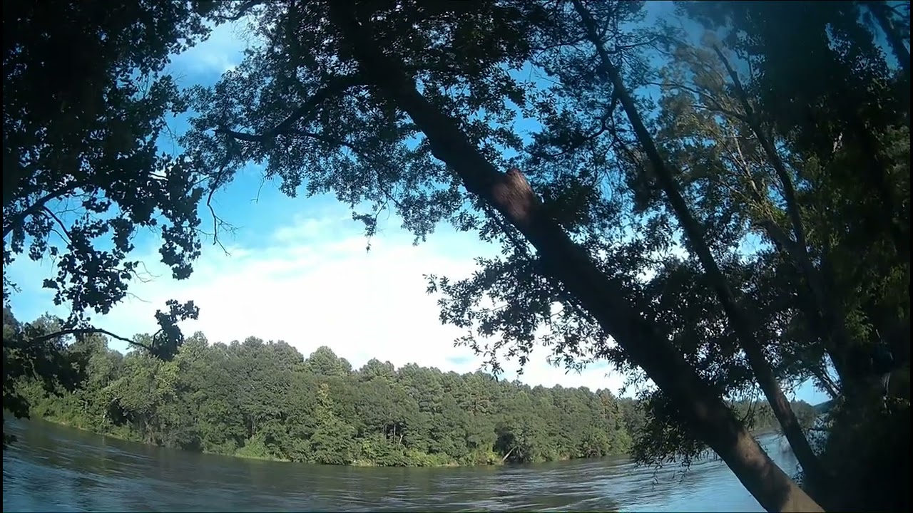 Bass fishing in the Catawba river 