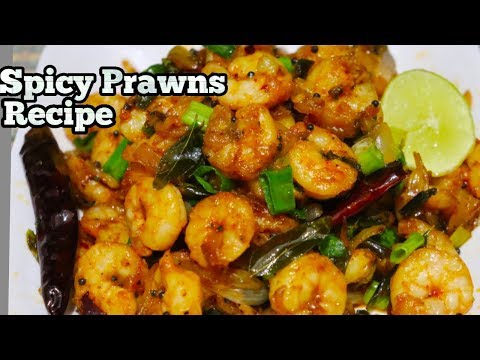 Spicy Chilli Garlic Prawns-Super Easy Chilli Garlic Shrimp Recipe-Seafood Recipe