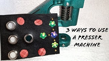 How to use a pearl machine for eyelets, bead & cover button