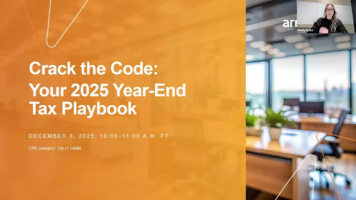 Crack the Code: Your 2025 Year-End Tax Playbook