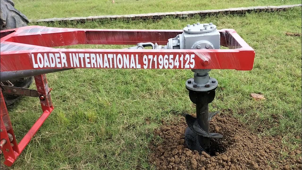 tractor post hole digger/ 7534974125//9719654125 YouTube