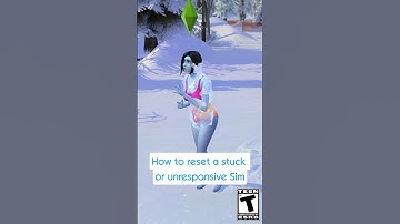 How to reset stuck or unresponsive Sims in The Sims 4 ❄️ #thesims4 #thesims
