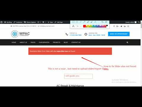 Revolution Slider Error: Slider with alias wpa-slider-one not found.| Kia Themes