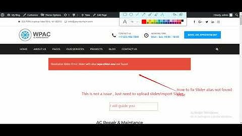 Revolution Slider Error: Slider with alias wpa-slider-one not found.| Kia Themes
