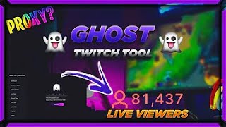 *NEW* TWITCH VIEW BOT : GHOST AIO TOOL ✅ 500  VIEWERS, UNLIMITED FOLLOWERS, REAL CHAT BOT & MORE!