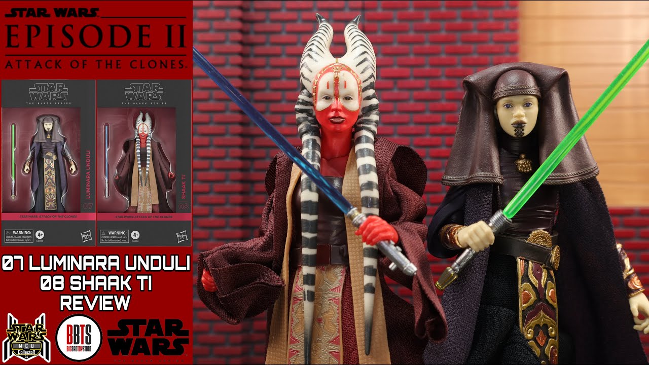 Star Wars Black Series LUMINARA UNDULI & SHAAK TI Episode 2 Attack