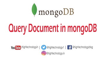 Mongodb Tutorial for Beginners - Query document in mongodb
