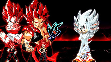 Evil Gogeta SSJ V3 OP & Evil Vegito SSJ V3 OP VS Hyper Shadic V2 OP in Jump Force Mugen