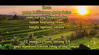 MATT honger//lagu jaman dulu //hiji jeung hiji