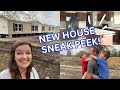 New house sneak peek  seeing inside new house for the first time  large family vlog