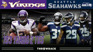 AP Single-Handedly Battles the L.O.B! (Vikings vs. Seahawks 2012, Week 9)
