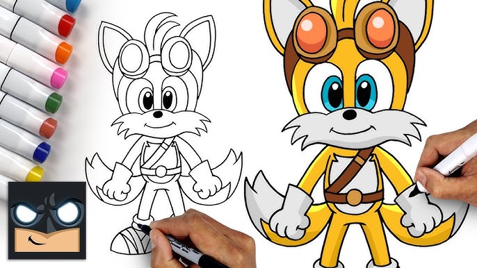 How To Draw Super Sonic.EXE 