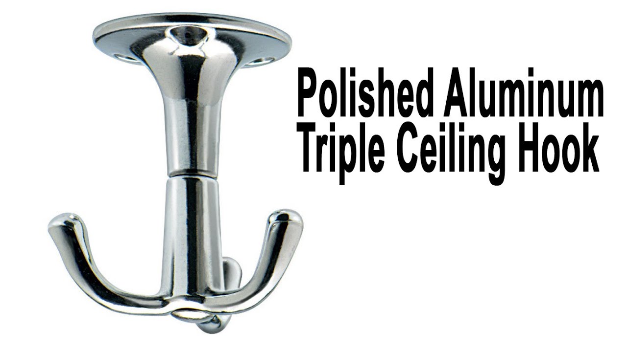 Ceiling Mounted Triple Coat Hook Spins For Easy Access
