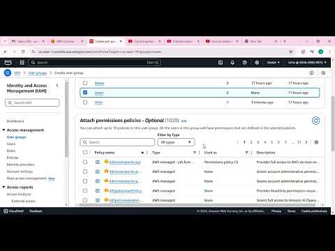 How to create an IAM Group on AWS