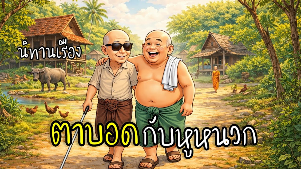 นิทานเรื่อง🌟สองสหายตาบอดกับหูหนวกโชกดีภพสมบัติในป่า🌟 #นิทานก่อนนอน #นิทานพื้นบ้าน #นิทานบ้านเราkk 