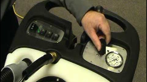 PEX Heated Portable Carpet Extractor Control Panel