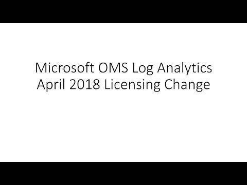 OMS Log Analytics April 2018 Pricing Change