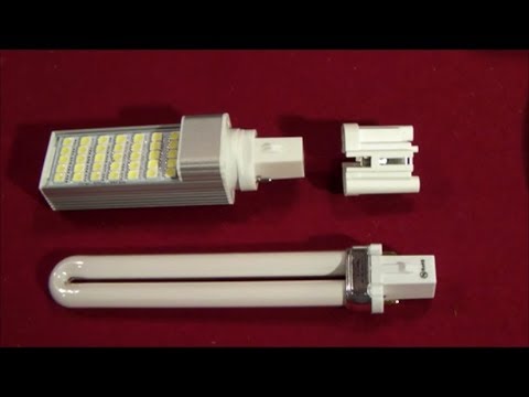 Ottlite PL13-E fluorescent lamp conversion to LED lamp