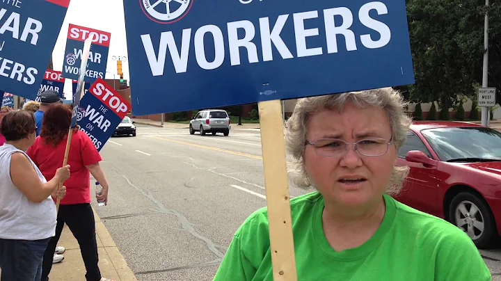 Lisa Wigand explains 'Stop the War on Workers' dem...