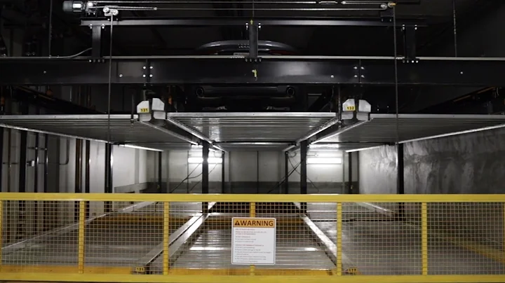 The Automated Parking Company 2 High 1 Deep Puzzle Parking System Live