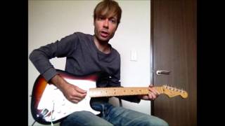 electric guitar tutorial - -at the cross (love ran red)- by chris tomlin