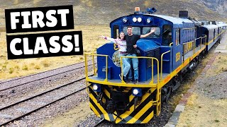 LUXURY Train Travel in South America (Cusco to Lake Titicaca train)