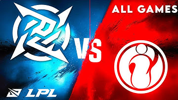 NIP vs IG ALL GAMES Highlights | LPL Split 1 2025 | Ninjas in Pyjamas vs Invictus Gaming by Onivia