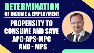 Propensity to Consume and Save | APC, APS, MPC & MPS | Part 3 | Determination of Income & Employment
