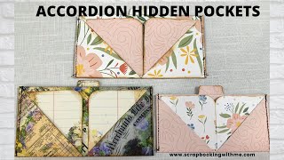 USING UP 12X12 PAPERS ~ ACCORDION HIDDEN JOURNALPOCKETS ~ INSPIRED BY NATASHA