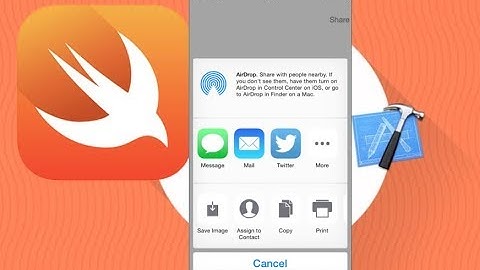 Swift c нуля: UIKit урок 8 - UIActivityViewController