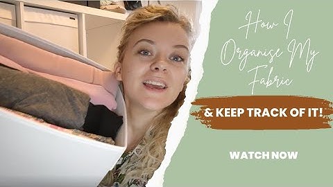 How I Organise My Fabric | Stash Hub | Sewing Stash