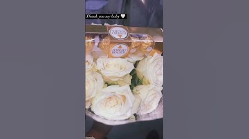 Thumbnail of #flowers #roses #whiteroses #gift #chocolate #relationship #lovers