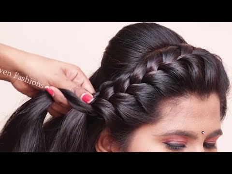 Traditional hairstyles for saree || Easy & Beautiful hairstyles | Party & wedding hairstyles 2024 @PlayEvenFashions