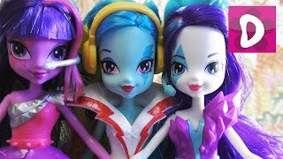 Распаковка Пони Рарити, Рэйнбоу Дэш и Твайлайт Спаркл My Little Pony Equestria Girls