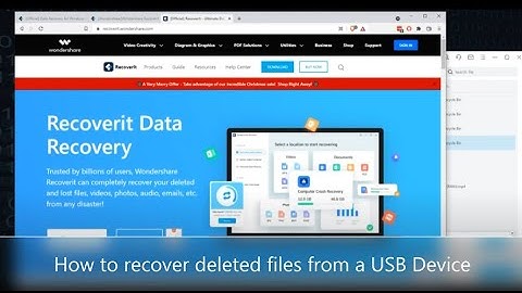 How to recover deleted files from an external hard drive usb drive or sd card